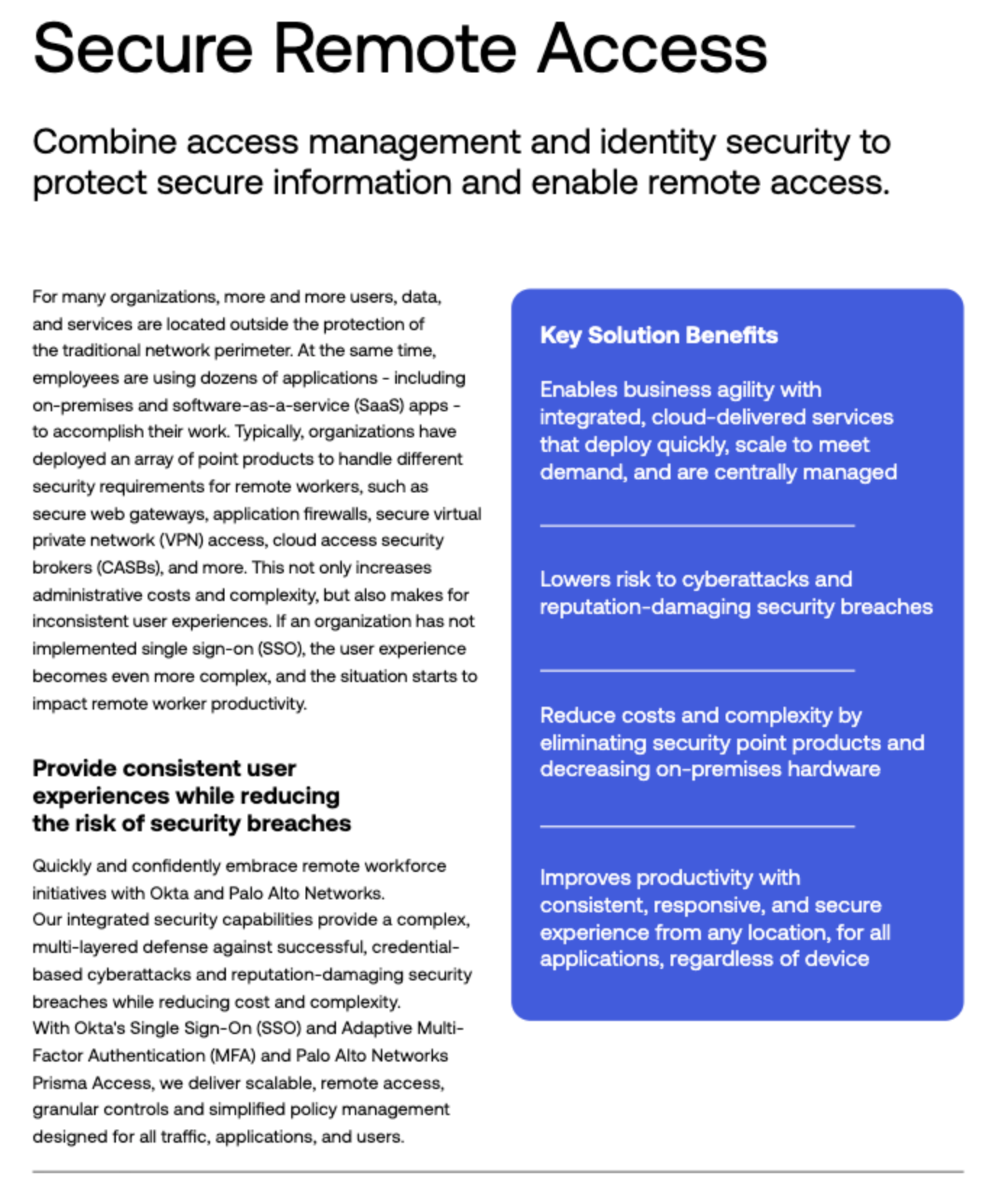 Okta Palo Alto Solution Brief Okta